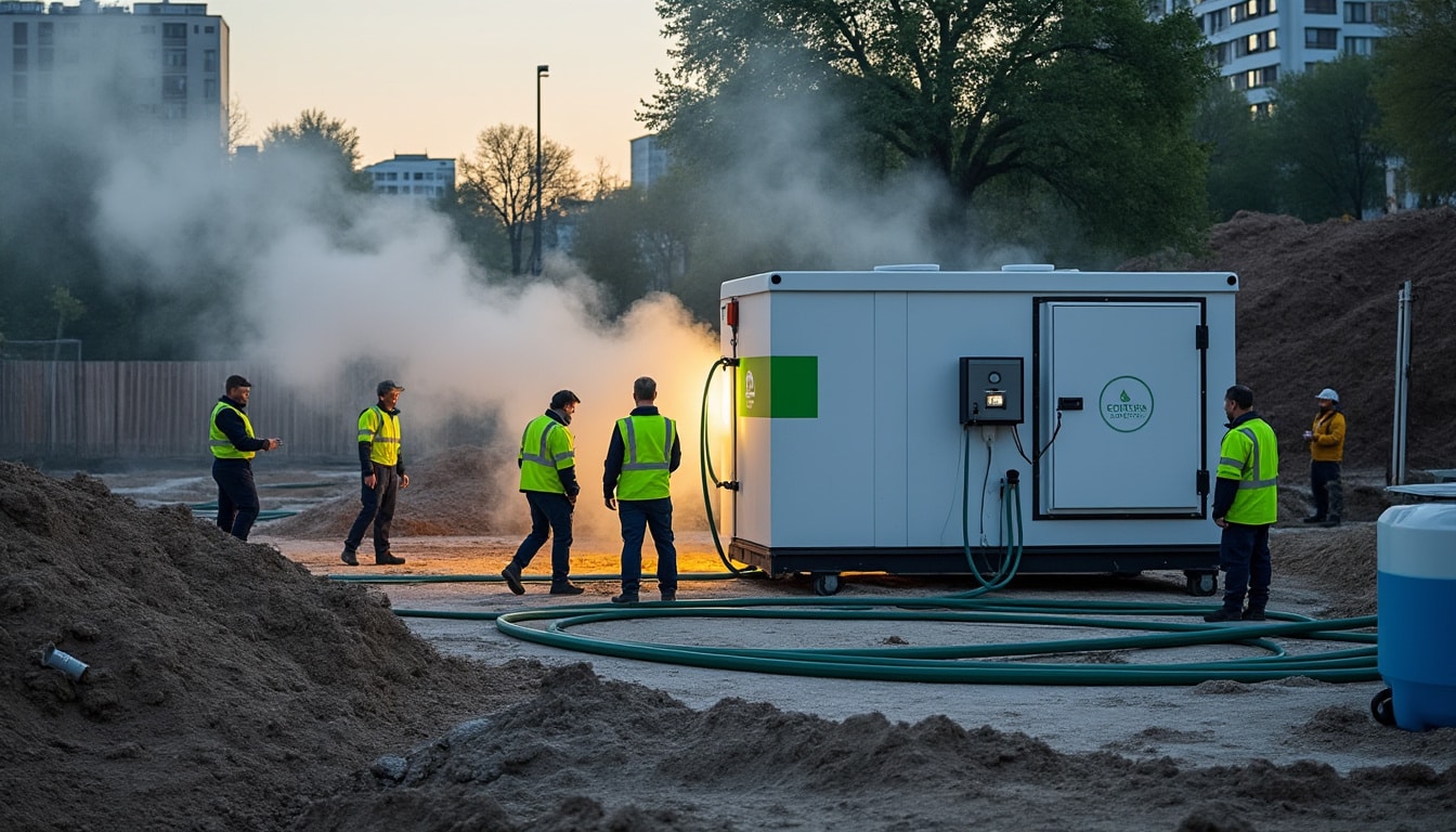Illustration: Comprendre ce qu’est une chaufferie verte temporaire et ses technologies clés