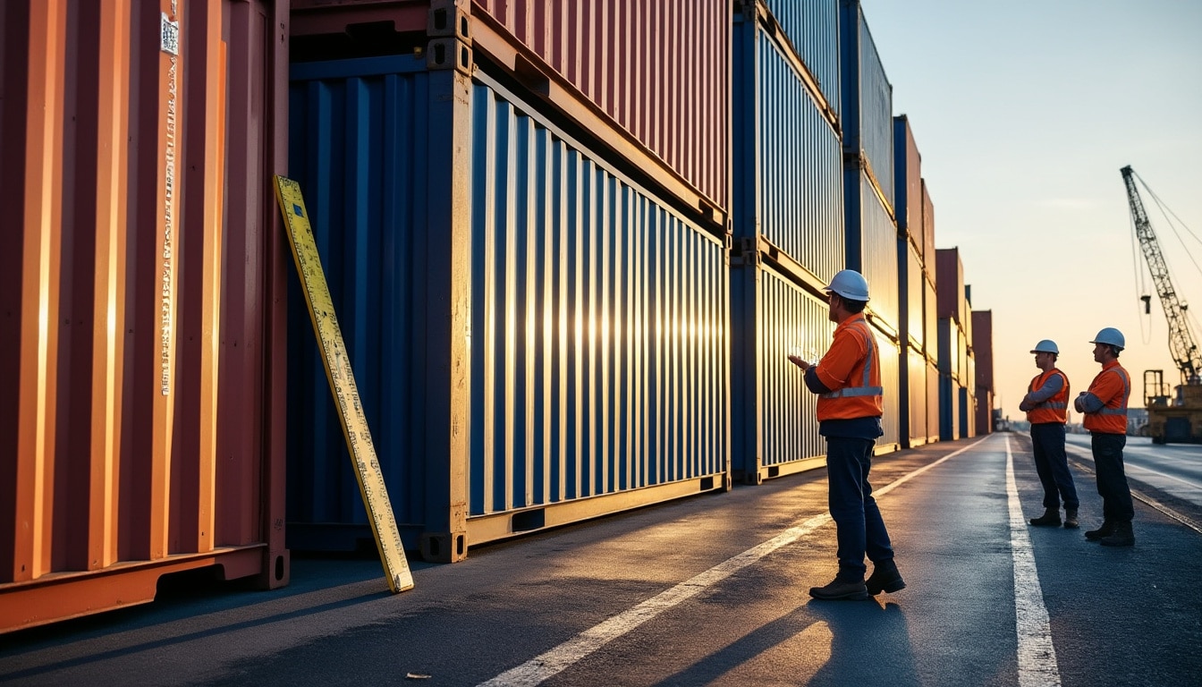 Illustration: Comprendre les dimensions classiques des containers pour le transport maritime