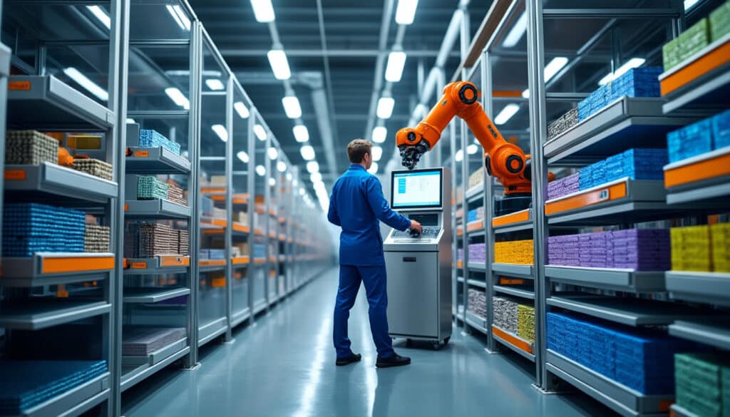 Entrepôt automatisé pour les petites pièces : optimiser stockage et flux