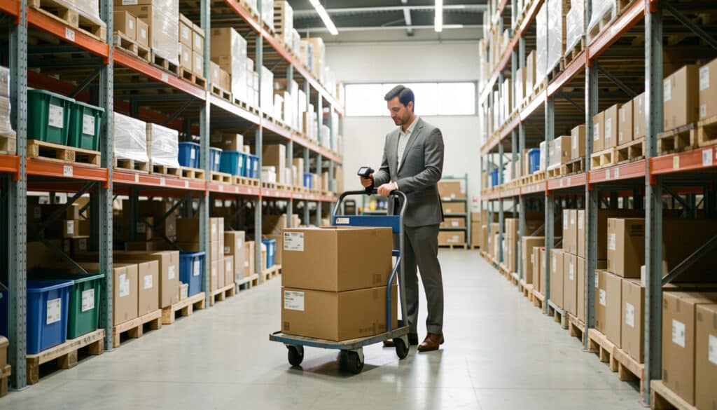 Chariot d’approvisionnement en logistique interne