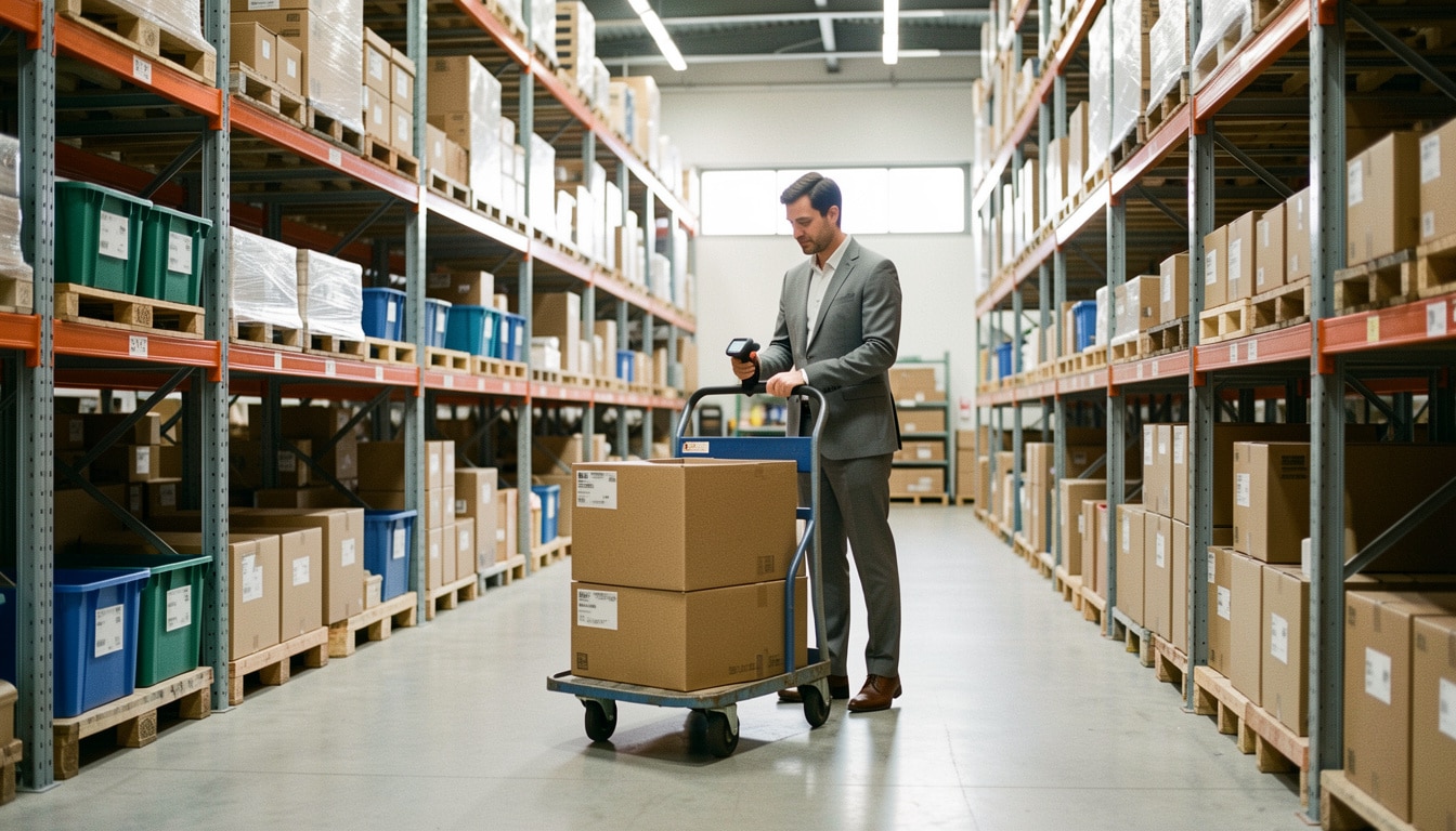 Chariot d’approvisionnement en logistique interne